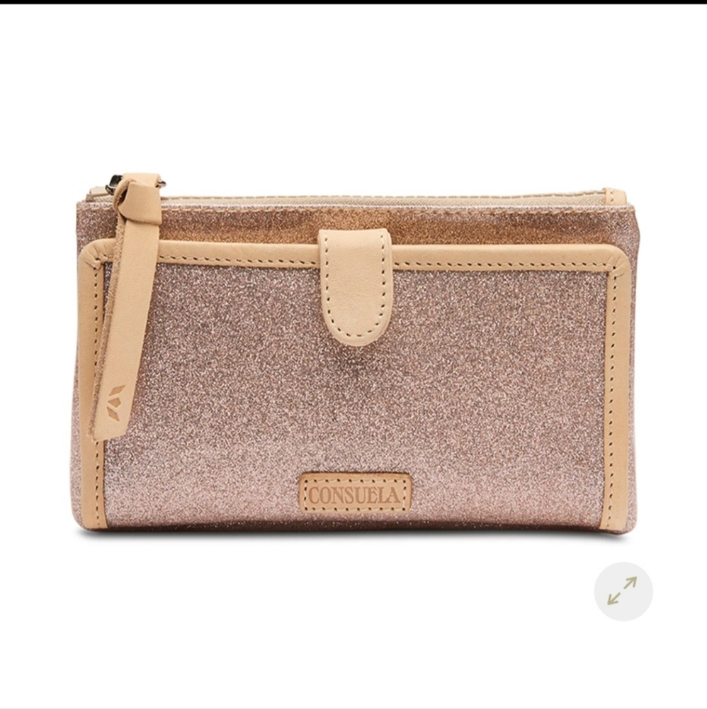 Consuela Gold Sparkle Wallet